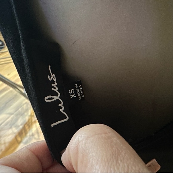 Lulu's Black Dress with Red and Pink Floral Embroidery - Picture 3 of 4